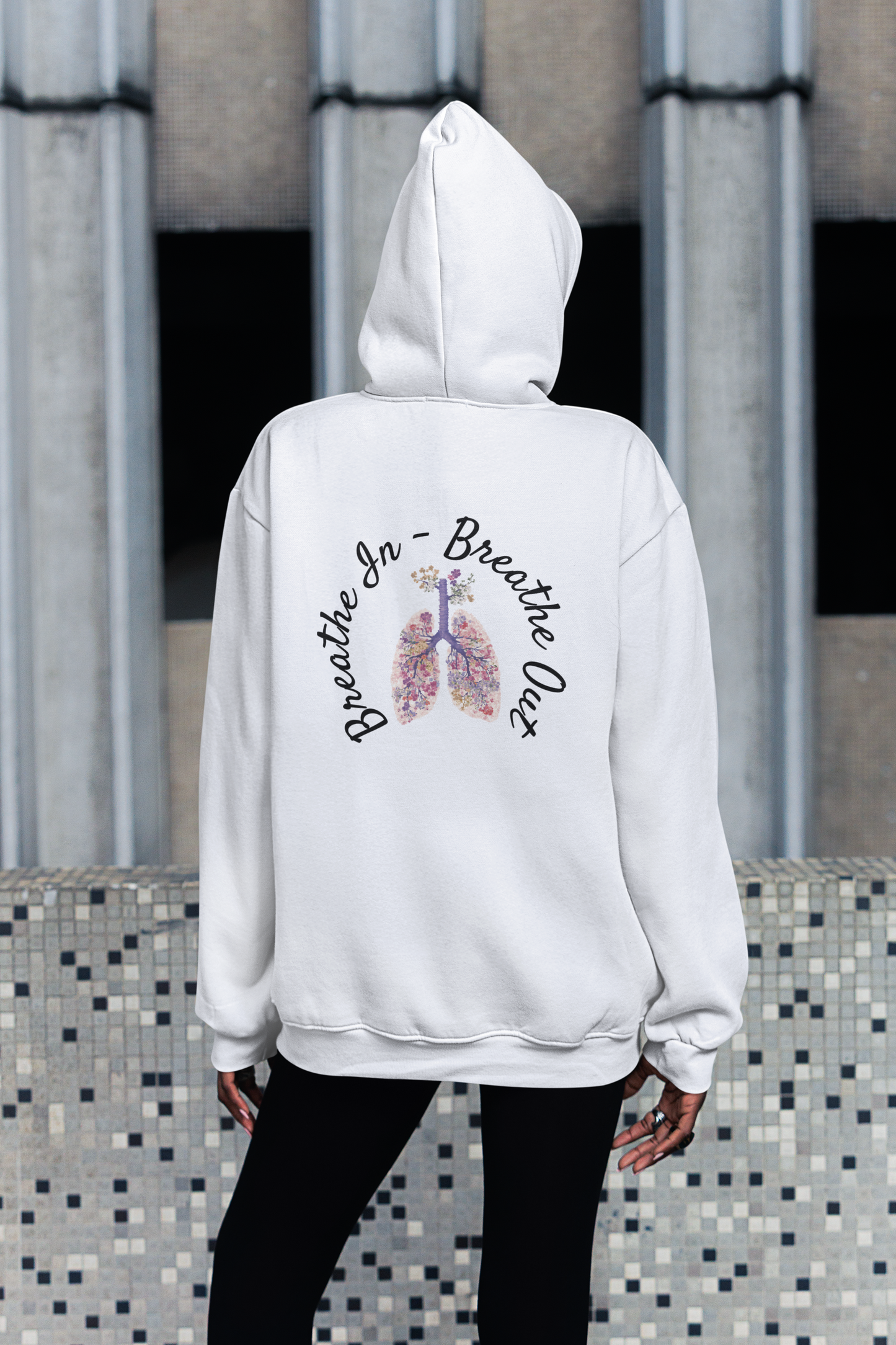 Breath in - Breath out Oversized Hoodie