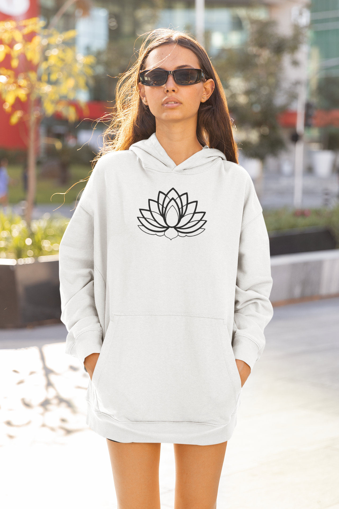 Lotusblume Oversized Hoodie