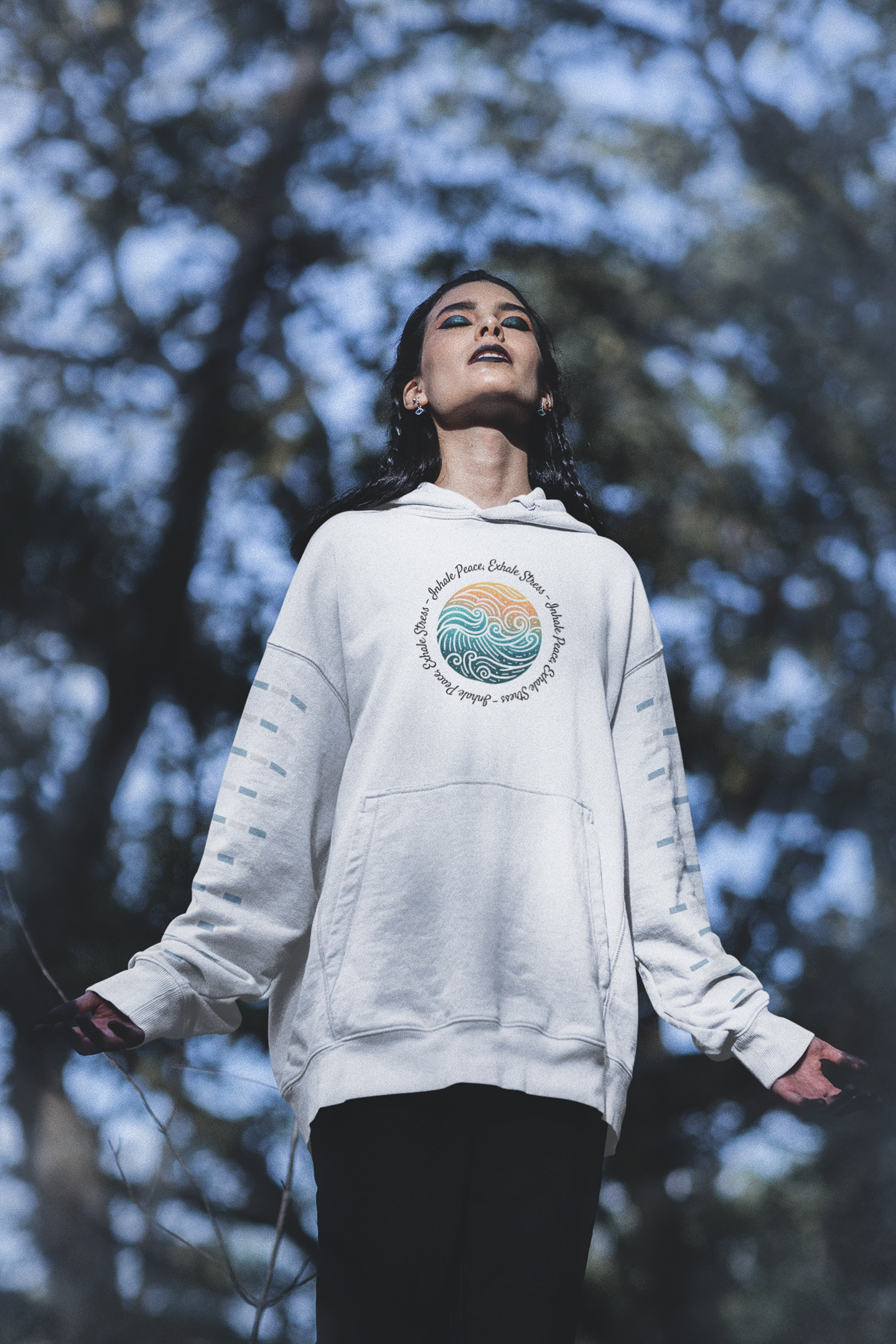 Inhale Peace  Oversized Hoodie