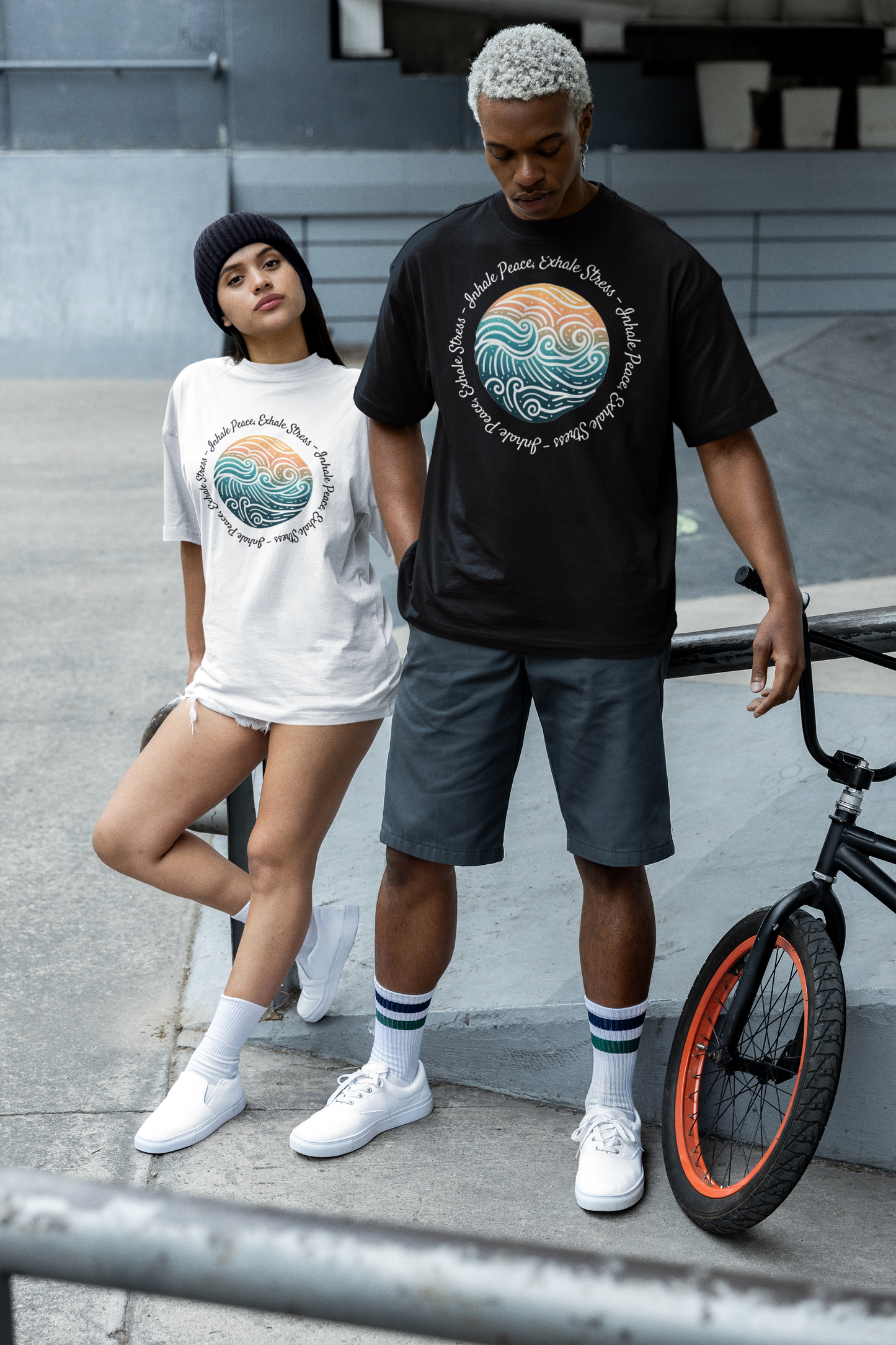 Inhale Peace  Oversized Shirt